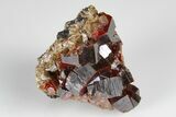 Deep Red Vanadinite Crystal Cluster - Huge Crystals! #178086-1